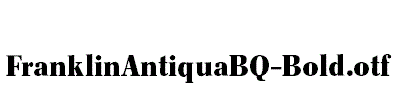 FranklinAntiquaBQ-Bold