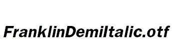 FranklinDemiItalic