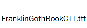 FranklinGothBookCTT