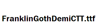 FranklinGothDemiCTT