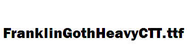 FranklinGothHeavyCTT