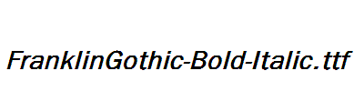 FranklinGothic-Bold-Italic