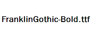 FranklinGothic-Bold