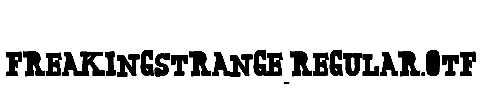 FreakingStrange-Regular