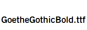GoetheGothicBold