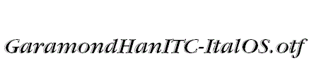 GaramondHanITC-ItalOS