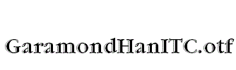 GaramondHanITC