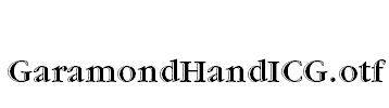 GaramondHandICG