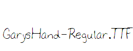 GarysHand-Regular