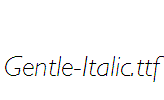 Gentle-Italic