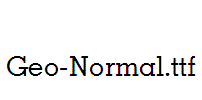 Geo-Normal