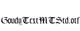 GoudyTextMTStd