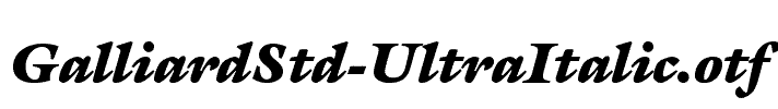 GalliardStd-UltraItalic