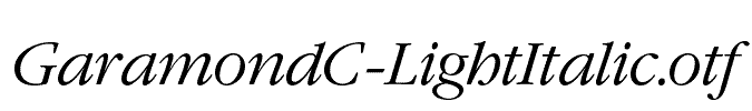GaramondC-LightItalic