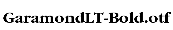 GaramondLT-Bold