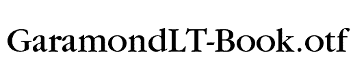 GaramondLT-Book