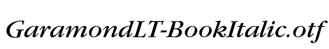 GaramondLT-BookItalic