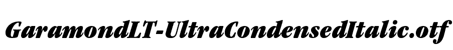 GaramondLT-UltraCondensedItalic