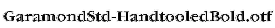GaramondStd-HandtooledBold