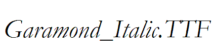 Garamond_Italic
