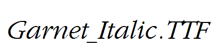 Garnet_Italic