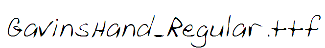 GavinsHand_Regular