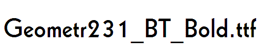 Geometr231_BT_Bold