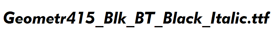 Geometr415_Blk_BT_Black_Italic