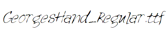 GeorgesHand_Regular