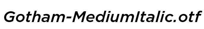 Gotham-MediumItalic