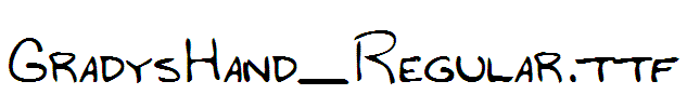 GradysHand_Regular