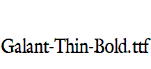 Galant-Thin-Bold