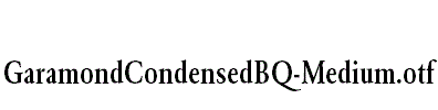 GaramondCondensedBQ-Medium