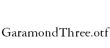 GaramondThree