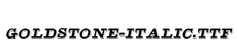 Goldstone-Italic
