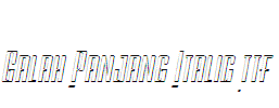 Galah-Panjang-Italic