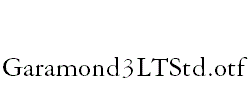 Garamond3LTStd