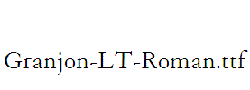 Granjon-LT-Roman