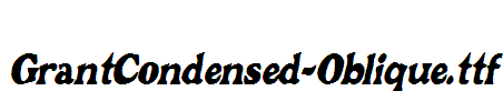 GrantCondensed-Oblique