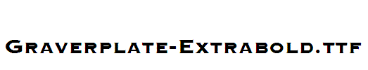 Graverplate-Extrabold