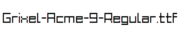 Grixel-Acme-9-Regular