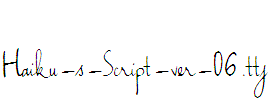 Haiku-s-Script-ver-06