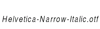 Helvetica-Narrow-Italic