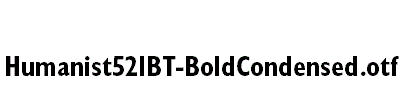 Humanist521BT-BoldCondensed