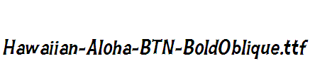Hawaiian-Aloha-BTN-BoldOblique