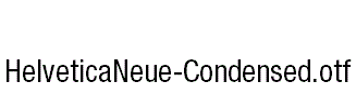 HelveticaNeue-Condensed