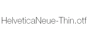 HelveticaNeue-Thin