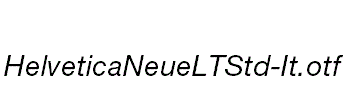 HelveticaNeueLTStd-It