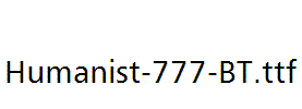Humanist-777-BT