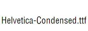 Helvetica-Condensed